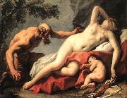 Venus and Satyr sg RICCI, Sebastiano